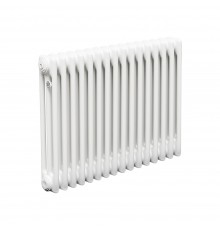 Трубчатый радиатор ТЕПЛОФОРТ ТР3057, 16 секций, боковое подключение 3/4”, белый глянец 200052