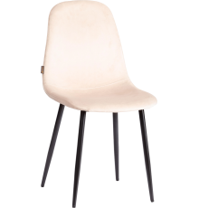 Комплект стульев TetChair Модерн Breeze (mod. JSC-58) велюр creamy HLR5, ножки черные, 4 шт.