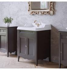 TW Veronica, База с раковиной Simas AR824bi x1 68x54см с 1отв. под смеситель , 2 расп. дверки, доводч. Blum, ручки: Riflesso бронза, напольная, Цвет: grigio. VER2068-G+AR824bi*1 комплект