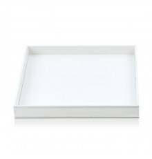 Decor Walther Brownie Tab Q Лоток универсальный 28x28см, настольная, цвет: белая кожа. 0932450