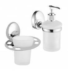 Набор Стакан Haiba HB16 06-1 с держателем зубных щеток + Дозатор 27