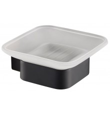 Timo 14022/03 Selene Мыльница настенная 103х103 мм, черный 14022/03