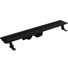Душевой трап (лоток) RGW Drain Leo-30 черный, 60 см