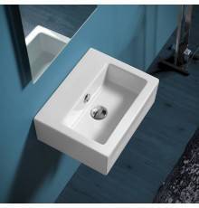 SIMAS Frozen Раковина 43х33.5 см, без отв., цвет: белый. FZ14bi*0