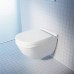 Duravit Starck 3 Комплект: подвесной унитаз Rimless с покрытием WG + сиденье с мягким закрыванием, цвет белый. 45270900A11 (25270900001+006389)