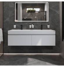 Тумба с раковиной Velvex Pulsus 140 подвесная, белая