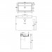 Simas Agile Раковина 81х46см., с 1 отв., с переливом, цвет: navy matt. AG81 navy matt*1