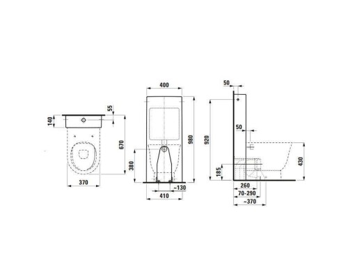 Laufen New Classic Унитаз напольный безободковый 53х37х43см, выпуск универсальный, цвет: белый. 8.2385.1.000.000.1 Laufen New Classic Унитаз напольный безободковый 53х37х43см, выпуск универсальный, цвет: белый. 8.2385.1.000.000.1