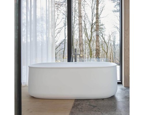 Duravit Zencha Ванна 160х85х60см., отдельностоящая, с бесшовной панелью и рамой, с нажимным клапаном, DuroCastreg; Plus, цвет: белый матовый. 700462000000000 Duravit Zencha Ванна 160х85х60см., отдельностоящая, с бесшовной панелью и рамой, с нажимным клапаном, DuroCastreg; Plus, цвет: белый матовый. 700462000000000
