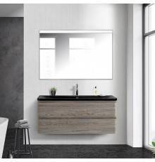 Мебель для ванной комнаты BelBagno Albano 120 подвесная, pino scania, черная матовая раковина