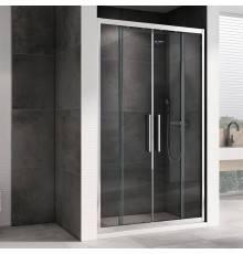 Душевая дверь в нишу Abber Schwarzer Diamant AG33150H 150 см, профиль хром, стекло прозрачное