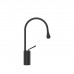 Gessi Goccia Смеситель для раковины на 1 отверстие, высокий, излив 174мм R=90, цвет: black XL. 33604#299