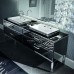 VITAGE milldue edition HILTON Комплект мебели с тумбой под раковину, раковиной ZURIGO63, зеркалом ZURIGO, 216 см, напольный, цвет: Fumegrave;/сталь. 9227.98.3 (С МЕБЕЛЬЮ), H110.71.98, 4054.216.71.98.2, 3330.98