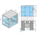 Effegibi Air 80 Corner Био-Сауна 247x162x213см, угловая DX, цвет: осина термообработанная. BI 91 80 0003