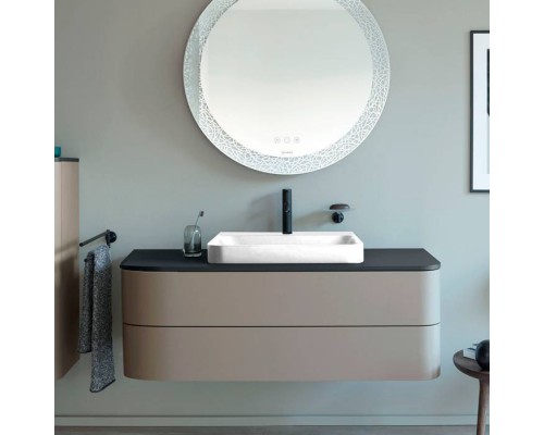 Duravit Happy D.2 Plus Тумба подвесная 130x55х40.8см., с 2 ящиками, цвет: stone grey satin matt. HP497209292, HP031KM8080 Duravit Happy D.2 Plus Тумба подвесная 130x55х40.8см., с 2 ящиками, цвет: stone grey satin matt. HP497209292, HP031KM8080