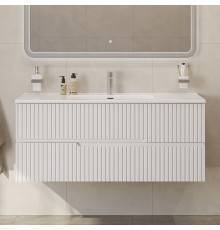 Тумба с раковиной Cezares Duet 120, bianco opaco, раковина Cezares CZR-8095-120