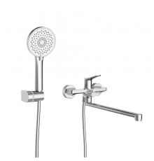Смеситель с длинным изливом для ванны BelBagno Unique UNIQUE-VASM-L-CRM хром