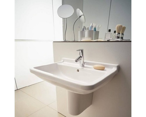 Duravit  Starck 3 Раковина 60х45см., 1 отв., с полупьедесталом, цвет: белый. 0300600000,  0865170000