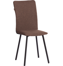 Стул TetChair Модерн La Rousse рогожка коричневая, ножки черные, 3М7-147