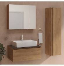 Мебель для ванной комнаты VitrA Nuo 80 подвесная, золотой дуб