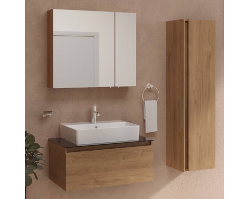 Мебель для ванной комнаты VitrA Nuo 80 подвесная, золотой дуб Мебель для ванной комнаты VitrA Nuo 80 подвесная, золотой дуб