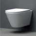 Azzurra Forma Унитаз подвесной безободковый 54х37х34см с сиденьем soft close антигрязевое покрытие, цвет: белый. FOR1800/F bi/cr, FMVKSPE00000BI