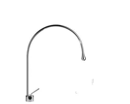 Gessi Goccia Смеситель для раковины на 1 отверстие, излив 387мм R=197, с фиксированным носиком, цвет: хром. 33804#031