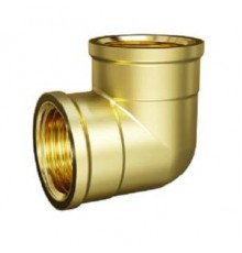 Фитинги резьбовые Угол 90 гр., DN20, 3/4, ВР-ВР, латунь LD LD.65.512.20