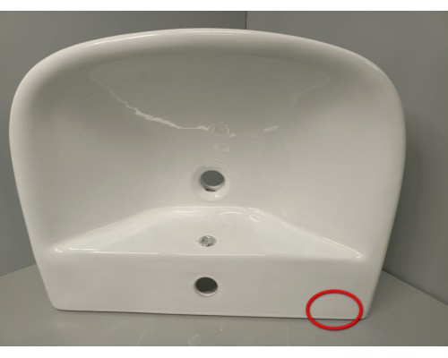 SaleWeliaWL51 Подвесная раковина с отв под смеситель и переливом. 570x470x170мм SaleWL51_1088