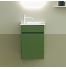 Burgbad Lin20 Комплект мебели 42х27х60см, правый, подвесной, с раковиной, с 1 дверью, цвет: Moss Green Matt. SGIE042RF5383C0001*1 Moss Green Matt