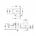 Duravit Me by Starck Биде подвесное 57х37см., с 1 отв., с креплением, с покрытием WonderGliss, цвет: белый. 22881500001