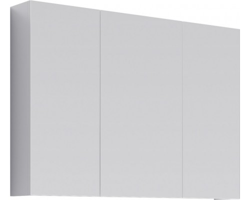 AQ MC.04.10 МС Шкаф зеркальный с тремя дверьми на петлях с плавным закрыванием, белый, 1000х700х15мм MC.04.10
