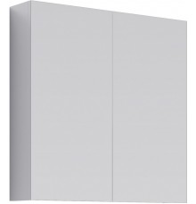 AQ MC.04.07 МС Шкаф зеркальный с двумя дверьми на петлях с плавным закрыванием, белый, 700х700х150мм MC.04.07