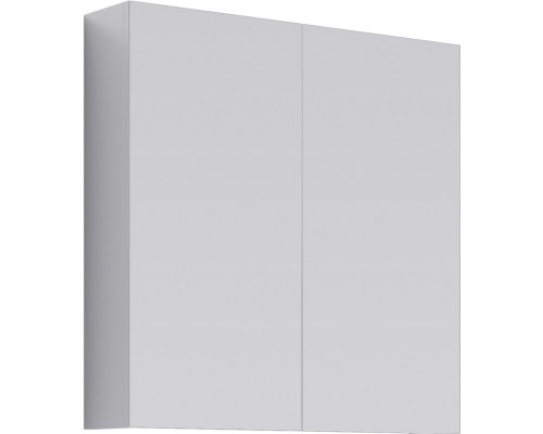 AQ MC.04.07 МС Шкаф зеркальный с двумя дверьми на петлях с плавным закрыванием, белый, 700х700х150мм MC.04.07
