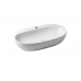 Azzurra Elegance Circle Раковина накладная, 70x42xH14 см, 1 отв., без перелива, цвет: Bianco lucido. ELLA070420CMBI/(ECI70M bi)*1