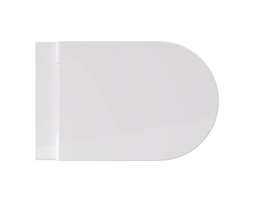 Alice Hide Round Унитаз 57х37см., подвесной, безободковый, без сиденья и крышки, цвет: белый глянцевый. 31170101,  FIX10