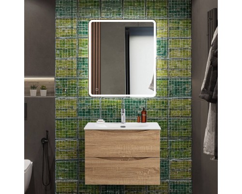 Мебель для ванной комнаты BelBagno Marino-cer-n 70 подвесная, rovere bianco Мебель для ванной комнаты BelBagno Marino-cer-n 70 подвесная, rovere bianco