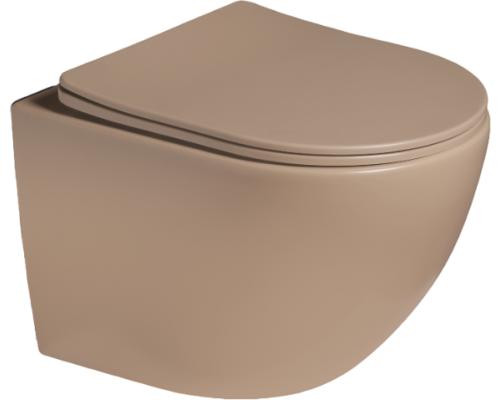 Унитаз подвесной SantiLine SL-5102 коричневый матовый