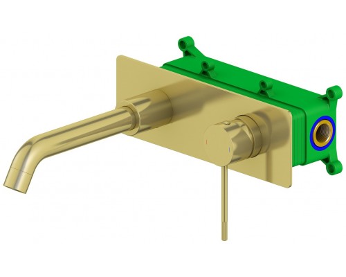Timo 2371/17SM Saona Смеситель для раковины 170 мм, настен., на 2 отв., Комплект, золото матовое 2371/17SM