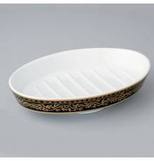 THG Marquise porcelaine noire керамическая мыльница, настольная, цвет: белый. A7F-A02-4607