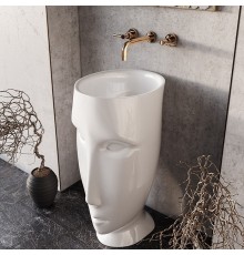 Kerasan Artwork Раковина 45х51х h94.5см., свободностоящая MOLOCO, с отверстием для слива в пол, цвет: белый матовый. 474030,  756830