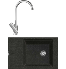 Комплект Мойка кухонная Lava L9.BAS basalt + Смеситель SG07 CR chrome