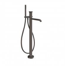 Gessi Origini Смеситель для ванны, наполньный, с ручной лейкой, в комплекте вставка., цвет: Black Metal Brushed PVD. 66028#707