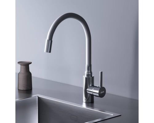 D3007633 Смеситель для кухни с гибким изливом, белый D3007633 Смеситель для кухни с гибким изливом, белый