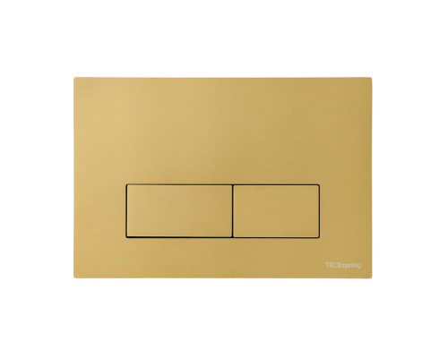 TECEspring S Панель смыва для унитаза, нерж. сталь, с покрытием против отпечатков пальцев, цвет: gold PVD. S240511