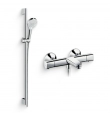 Душевой комплект Термостат Hansgrohe Ecostat universal 13123000 для ванны с душем + Гарнитур Crometta Vario 900 26536400
