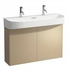 Laufen Sonar Комплект мебели с раковиной, 1000x420x145 мм., с 2 отверстиями для смесителя, база под раковину 975х240х600 мм, 2 дверцы, цвет: золото. 4.0548.4.034.040.1,  8.1034.7.000.107.1