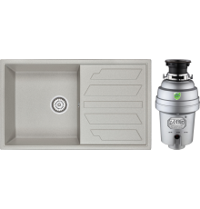 Комплект Мойка Granula 8601, базальт + Измельчитель Zorg Inox D