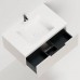 Salini Touch Тумба подвесная 80х50х32см., с раковиной, 1 ящик, верт. фрез., цвет: Сreamy. T800V1CON203