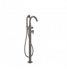 Fantini Icona Classic Смеситель для ванны, с ручной лейкой, напольный, цвет: Matt Gun Metal PVD. 53 P5 R080B